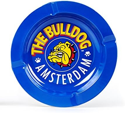 The Bulldog Posacenere Blue in metallo