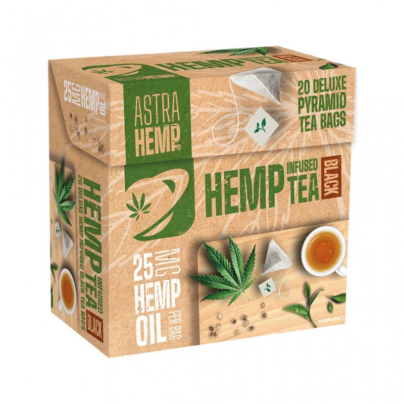 Astra Hemp - Té nero alla canapa