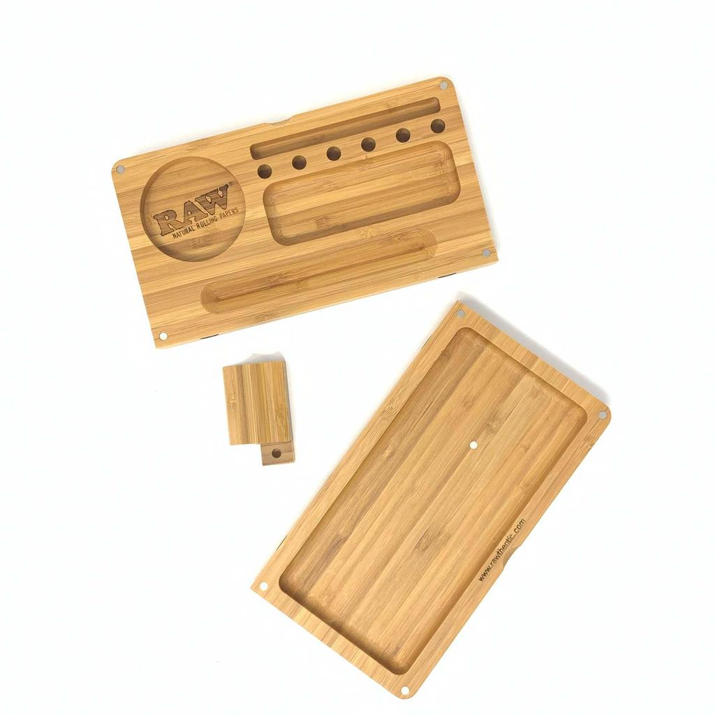 Raw Backflip Bamboo Rolling Tray Porta oggetti